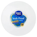 (2 pack) Soak-Proof Foam Bowls, 50 count